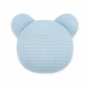 BocioLand Nahřívací polštářek TEDDY s třešňovými pecičkami a levandulí - sv. modrý