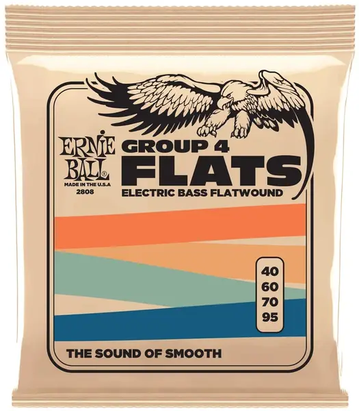 Ernie Ball 2808 Group 4 Flats Flatwound Electric Bass 40-95