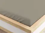 Napínací prostěradlo z mikrovlákna béžové 160 x 200 cm