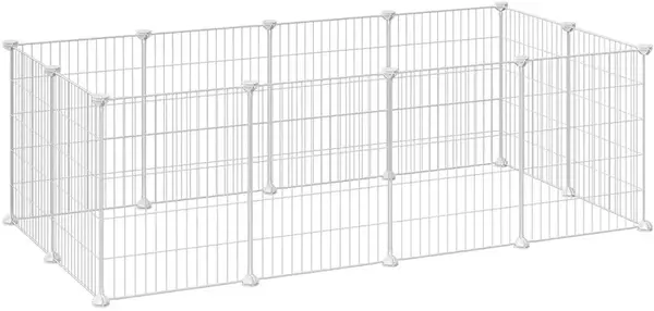 Ohrada pro malá zvířata ANIMAL 143x73x46 cm, bílá