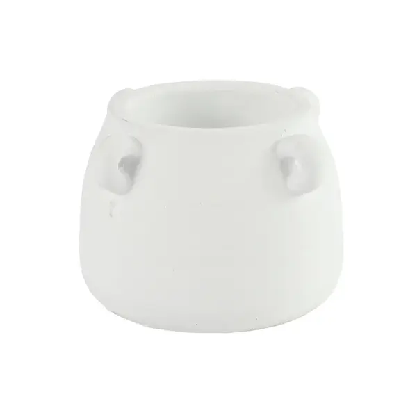 Biely cementový kvetináč CELTIC Veľkosť: S