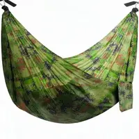 Turistická hamaka s moskytiérou SANTIAGO 260x140 cm, zelená