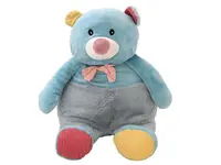 Plyšový MACKO BOB 25 x 55 cm s detskou dekou 110 x 170 cm vo vnútri modrý