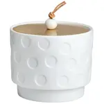 Biela porcelánová krabička BIG DOTS