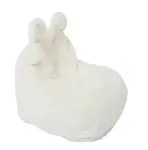 Dětský sedací vak z umělé kožešiny BUBBLO, bílý
