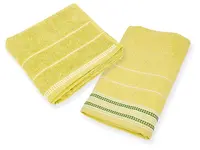 1x osuška BARBARA světle zelená + 1x ručník BARBARA světle zelený, 100% bavlna