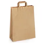 250 x Hnědé papírové tašky 220x280x100 mm | RAJA