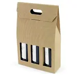 20 x Obaly na láhve Natur pro 3 vína