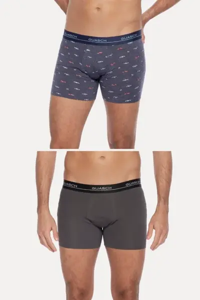 Pánské boxerky IZIDOR z elastické bavlny, 2 ks XL V dárkovém boxu 2 ks