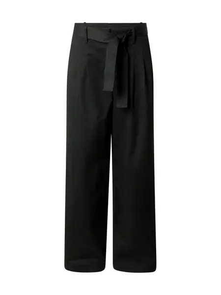 Calvin Klein Jeans Plisované nohavice  čierna