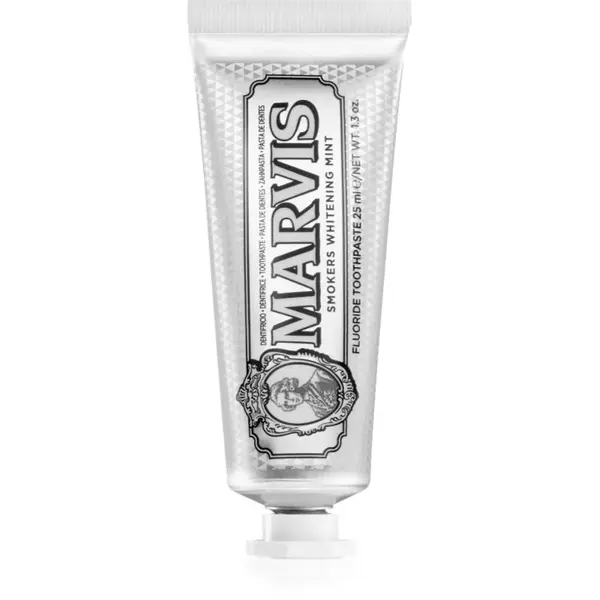 Marvis Whitening Smokers Mint bělicí zubní pasta pro kuřáky příchuť Mint 25 ml