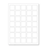 Samolepicí etikety 30 x 30 mm, 54 etiket, A4, 100 listů