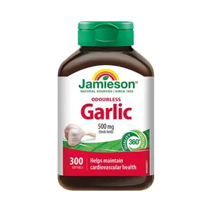 Jamieson Česnek bez zápachu 500 mg 300 kapslí