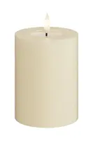 Led sviečka Deluxe Homeart Cream Bloklys 7,5 x 10 cm