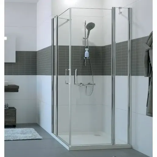 Hüppe Classics 2 krídlové dvere s pev. segm. rohový vstup C23004.087.322