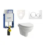 Cenovo zvýhodnený závesný WC set Geberit na zamurovanie + WC Laufen Laufen Pro Nordic SIKOGE2H4