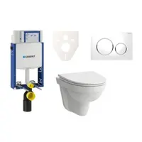 Cenovo zvýhodnený závesný WC set Geberit na zamurovanie + WC Laufen Laufen Pro Nordic SIKOGE2H4