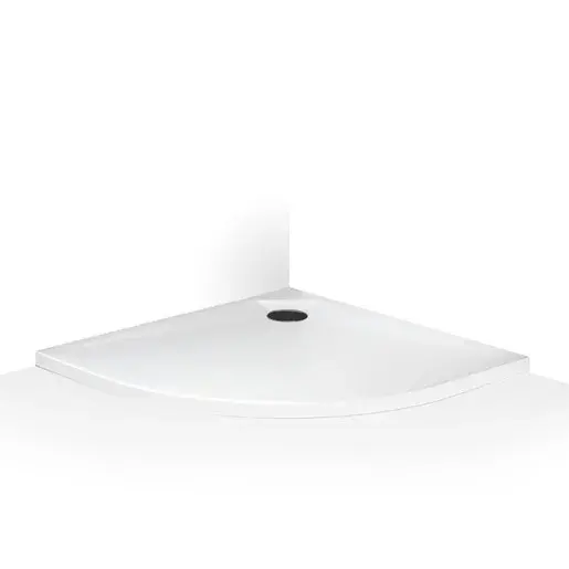 Sprchová vanička štvrťkruhová Roth 90x90 cm liaty mramor MAN RO 090090 2E