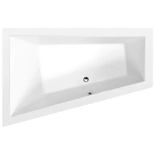 Polysan Triangl asymetrická vaňa 180x120 cm akrylát ľavá 19611