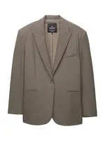 Pull&Bear Blejzer 'Aberturas'  tmavošedá