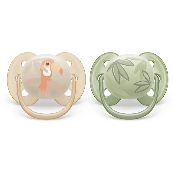 Philips Avent Šidítko Ultrasoft Premium Zvířátko 0-6m chlapec 2 ks
