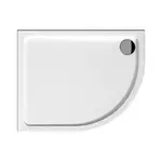 Jika Tigo sprchová vanička štvrťkruhová 100x80 cm liaty mramor H2102100000001