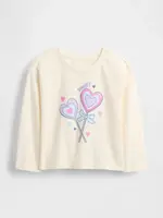 Dětské triko s dlouhým rukávem a potiskem