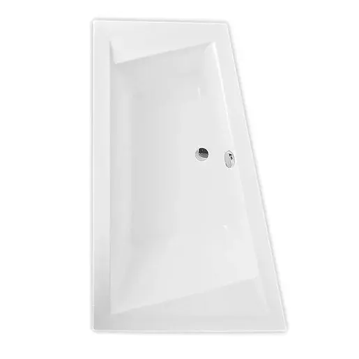 Roth Kubic Asymmetric asymetrická vaňa 160x103 cm akrylát ľavá 9660000