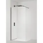 Sprchová zástena Walk-in 80 cm SAT vo farbe profilu PVD Gun metal SATBWI80PRGM