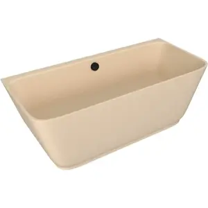 Polysan Skylla voľne stojaca vaňa 169x75 cm liaty mramor ľavá aj pravá béžová béžová 72430.81