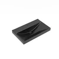 Nábytkové umývadlo 81,5x46,5x7cm čierne VERSO80MB