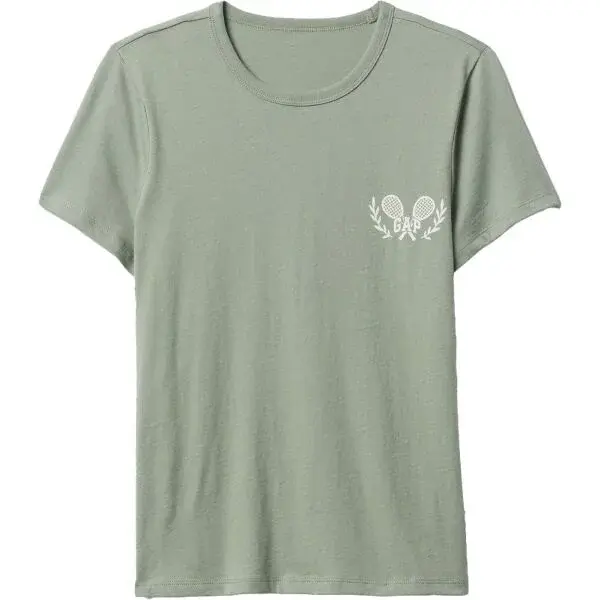 GAP CREW Dámské tričko, světle zelená, velikost