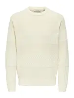 Only & Sons Sveter 'ONSALKAN'  biela