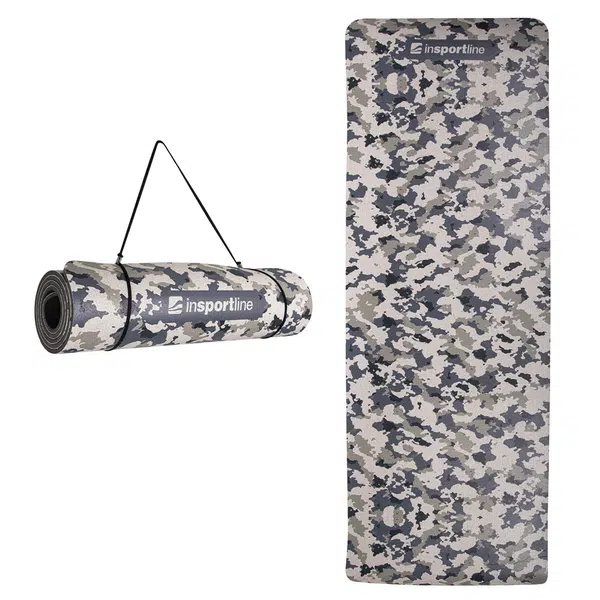 Karimatka inSPORTline Camu 173x61x0,4 cm šedý maskáč