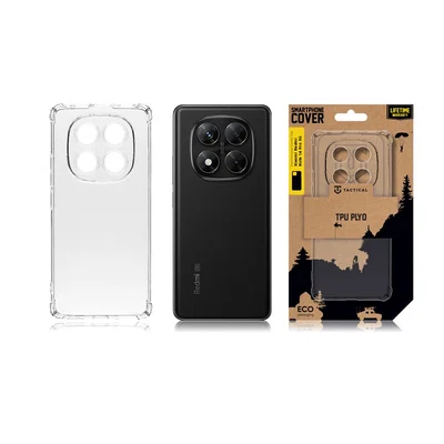 Zadní kryt Tactical TPU Plyo pro Xiaomi Redmi Note 14 Pro 5G, transparentní