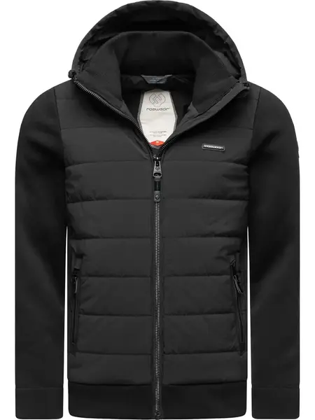Ragwear Zimná bunda 'Doryan'  čierna / biela