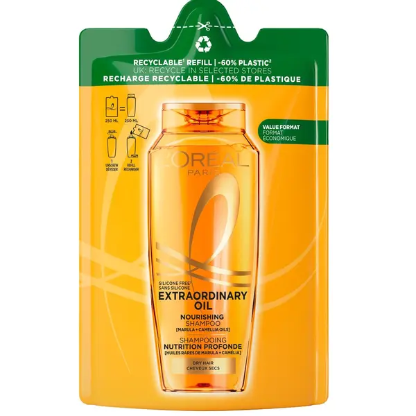 Loréal Paris Elseve Extraordinary Oil šampon náhradní náplň 250 ml