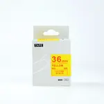 Epson LK-7YRN, SC36YR, 36mm x 9m, červený tisk / žlutý podklad, kompatibilní páska