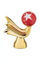 Dekorativní figurka Alessi Happy Eternity 8 x 9 x 5 cm žlutá barva