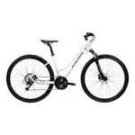Dámské crossové kolo Kross Evado 4.0 28" Gen 007 M (17", 158-170 cm) šedá / námořnická modrá / lesk