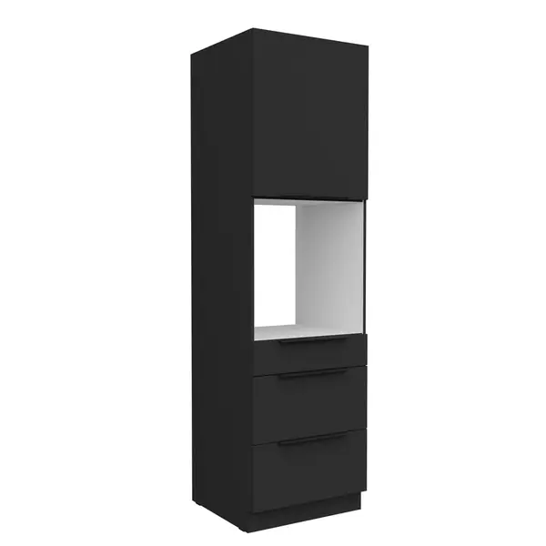 Vysoká skříňka pro vestavnou troubu Aria 60 DPS-210 3S 1F - Premium Box Barva korpusu: Černá, Barva dvířek: BL - Black AFM