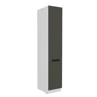 Vysoká potravinová skříňka Aria 40 DK-210 2F Barva korpusu: Bílá, Barva dvířek: GR - Graphite AFM