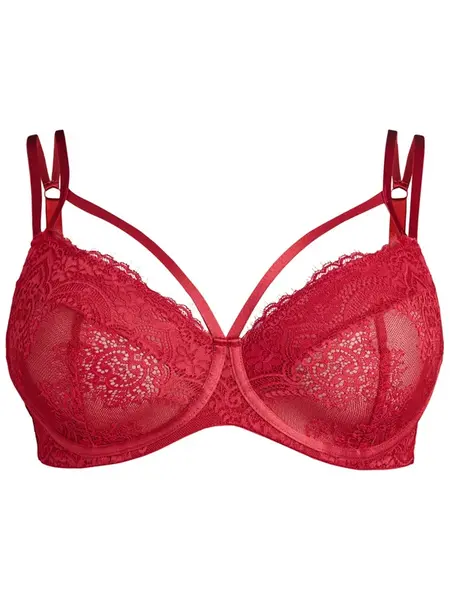 Devoted by Zizzi Podprsenka 'Lelsa'  červená