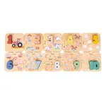 Puzzle - Učíme sa číslice - farma