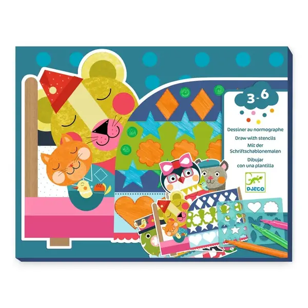 Výtvarná hra - Vyfarbovanie zvieratiek podľa šablóny