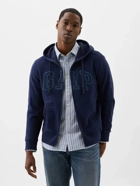 GAP Pánská Mikina Gap logo na zip 499917-03 Velikost: M
