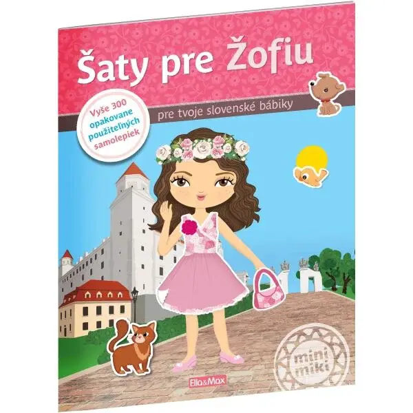 ELLA & MAX ŠATY PRE ADÉLKU Kniha samolepiek, mix, veľkosť