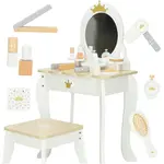 Drevený toaletný stolík pre deti so zrkadlom a doplnkami Lulilo Bella