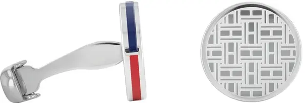 Tommy Hilfiger Moderné oceľové manžetové gombíky 2790360