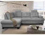 Rohová sedačka Roxy, holubia šedá látka, ľavý roh%